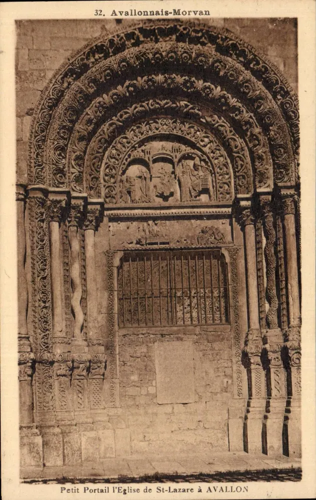 Kleiner Portal der Kirche Saint-Lazare in Avallon — Avallon — Verlag H. Cottreau - Vorderseite