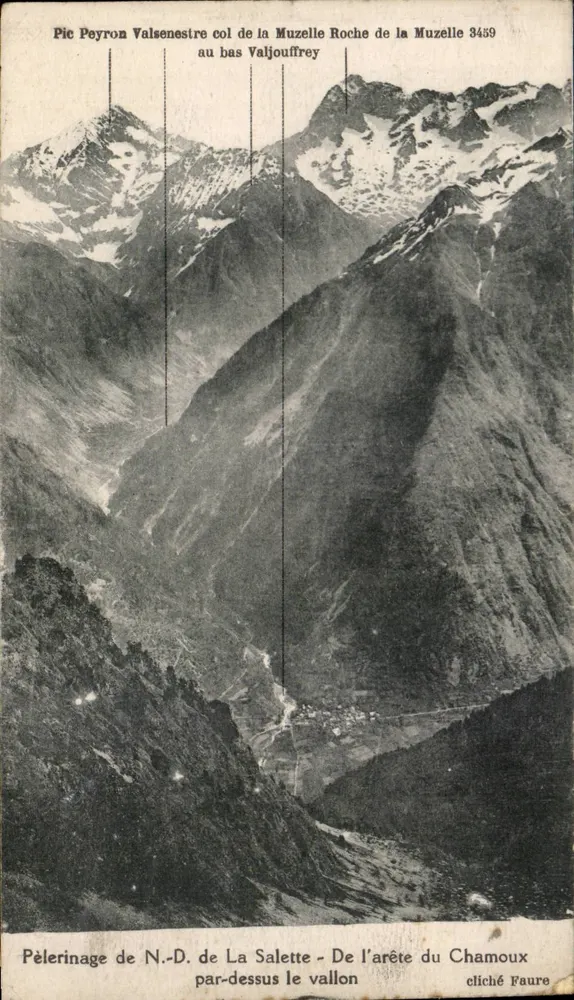 Pilgerung der N.-D. de La Salette - Von der Kuppe des Chamoux — Foto von Faure - Vorderseite