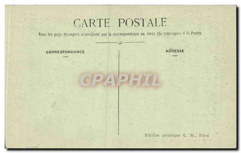 Paris – Notre-Dame – Fassade – Tympan des Hauptportals — C.M. n°1826 - Rückseite