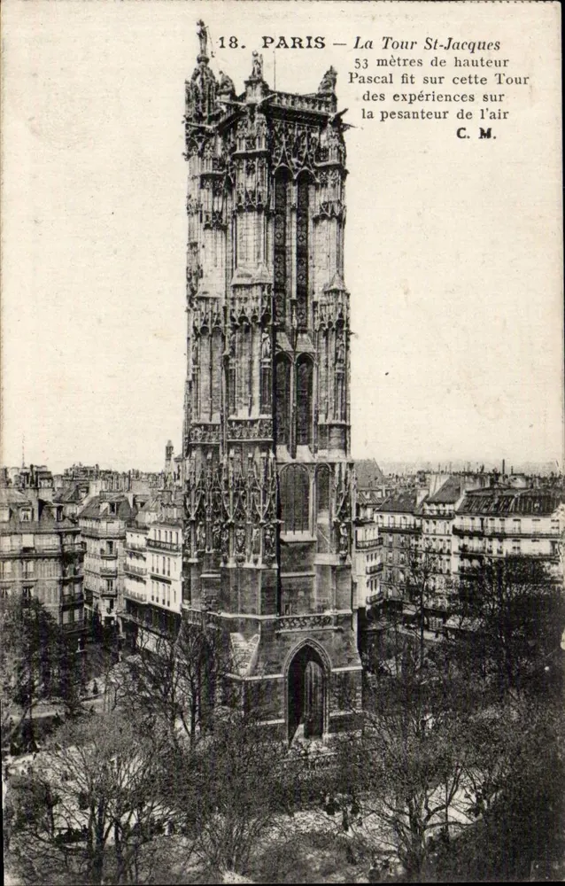 Paris — Torre St-Jacques — C.M. n°18 - Frente