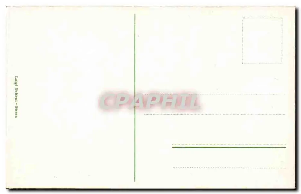 Lago Maggiore - Baveno — Ansicht des Sees mit Boot und Eselswagen — unbekannter Verlag, Nr. 98425 - Rückseite