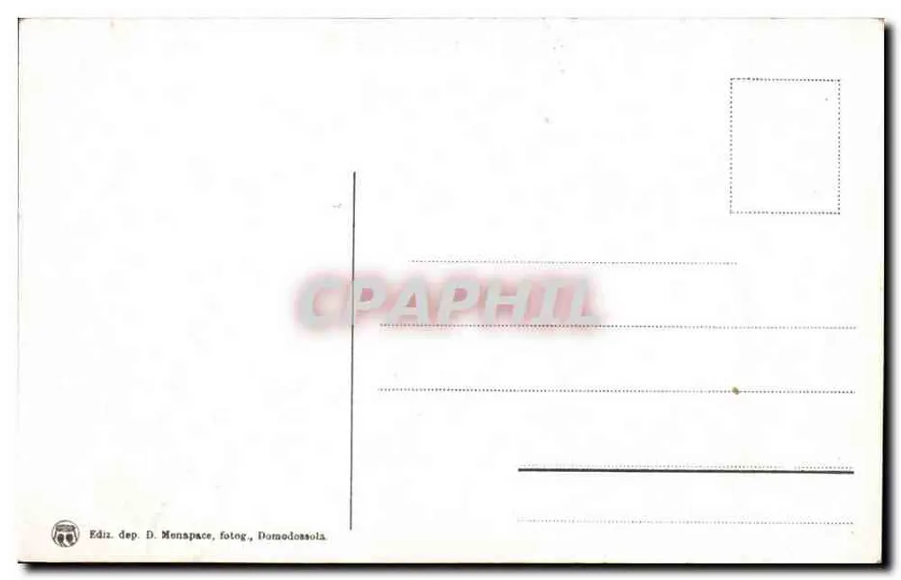 San Remo — Corso Imperatrice — Verleger D. Menspace, Domodossola, Nr. 1062 - Rückseite
