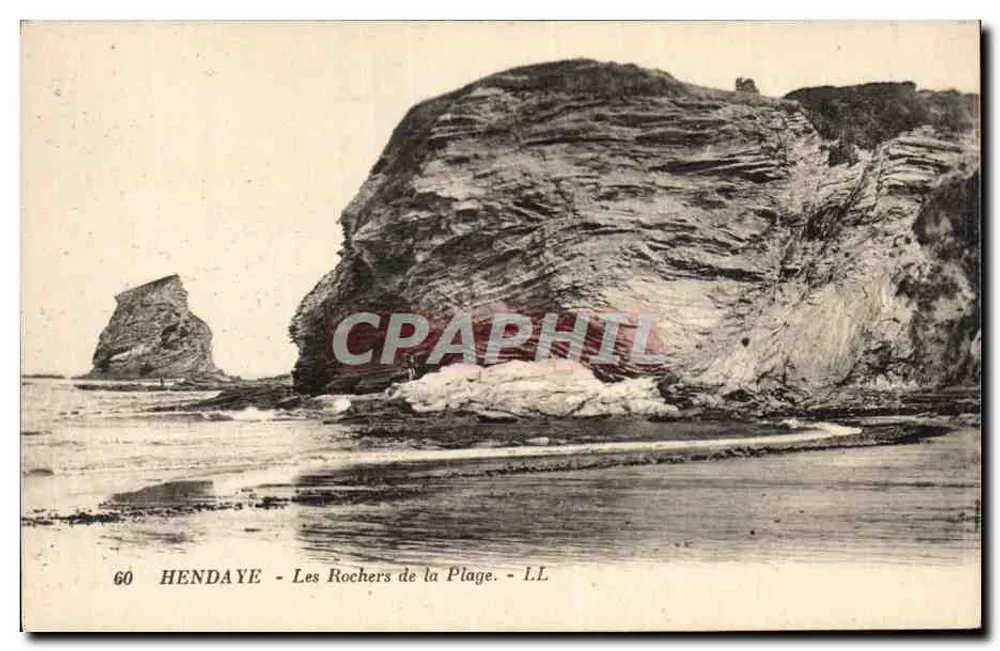 Hendaye - Os Rochos da Praia — LL, n°60 - Frente