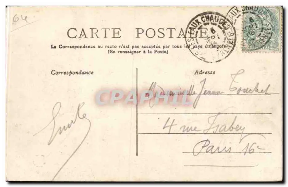 Basses-Pyrénées — 310 — Eingang in die Stadt (Seite Spaniens) — Unbekannter Verleger - Rückseite