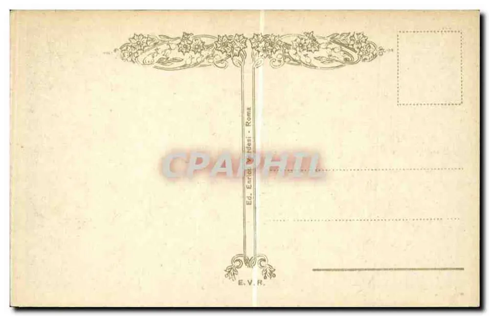 Rom - Altare della Patria — Ansicht des Denkmals mit Skulpturen — Verlag Enrat V. Nési, Rom - Rückseite