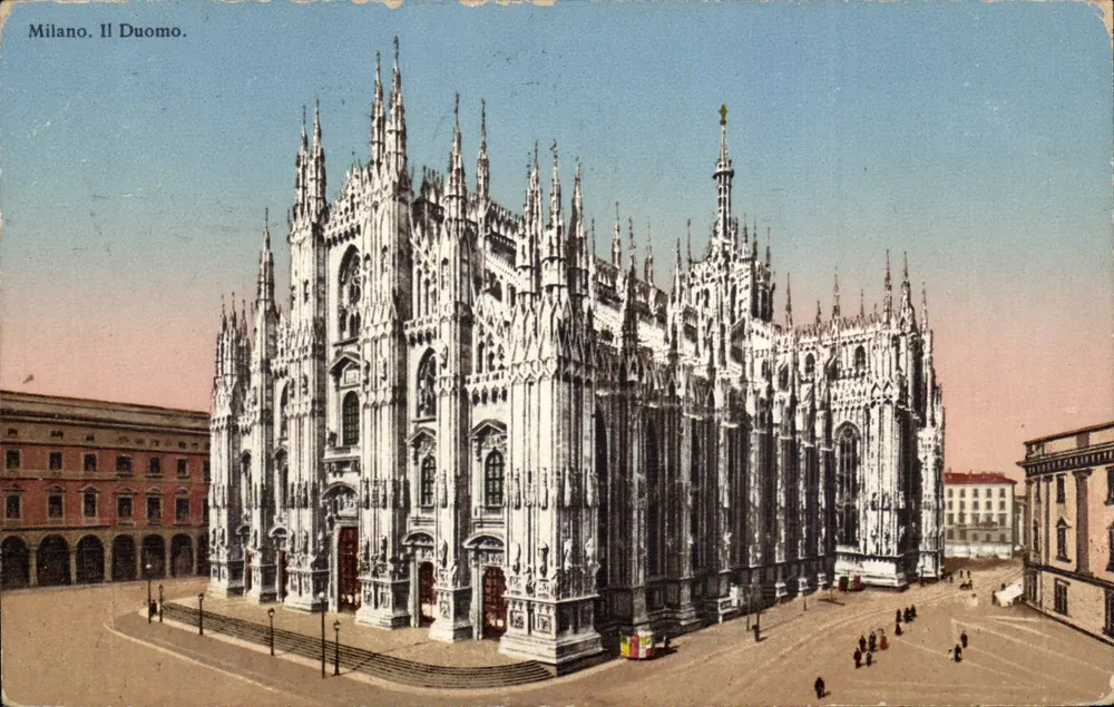 Mailand. Der Dom. — Ansicht des Doms in Mailand — unbekannter Verleger, Seriennummer nicht sichtbar - Vorderseite