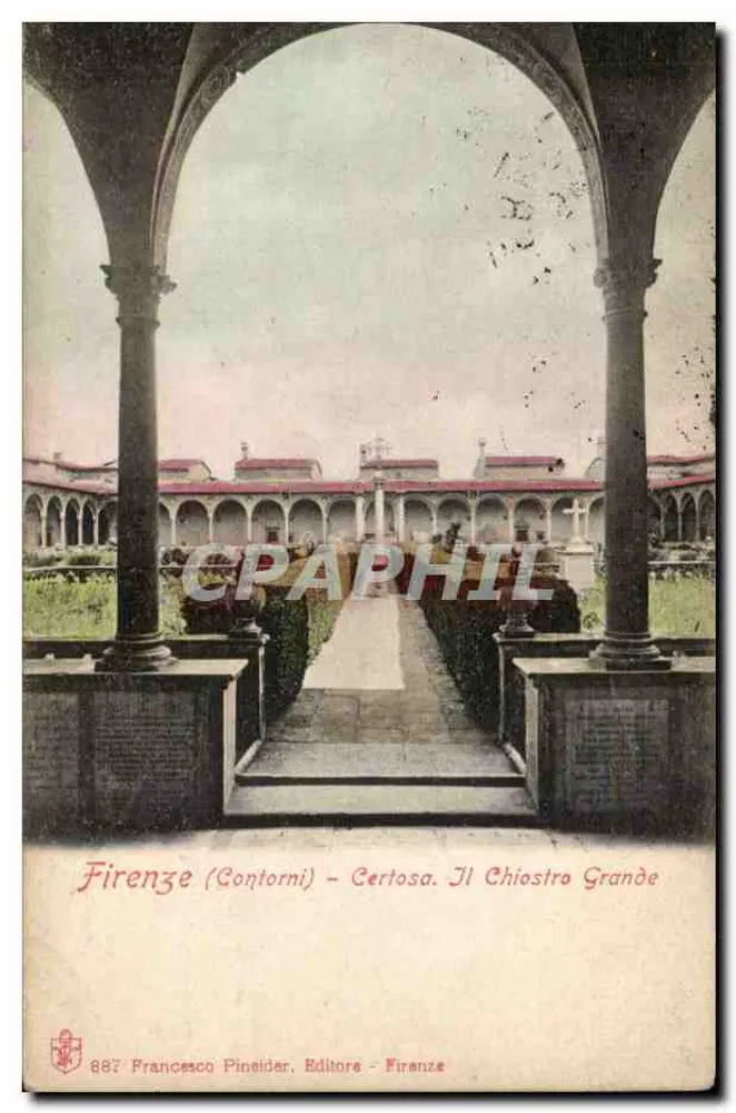 Florenz (Contorni) - Certosa. Il Chiostro Grande — Francesco Pineider, Editore - Florenz - Vorderseite
