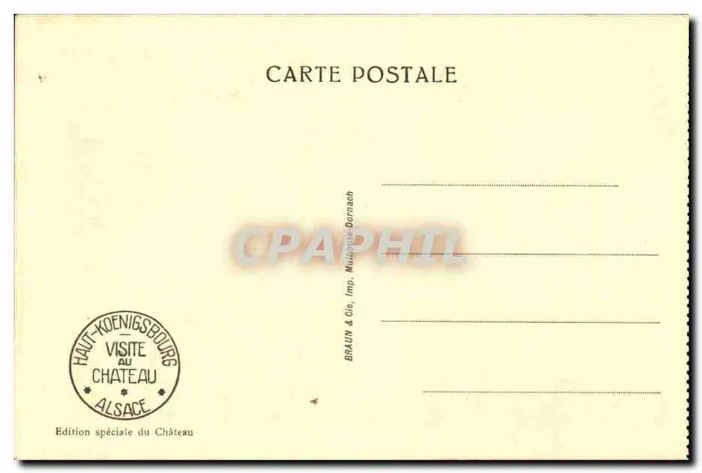 Haut-Königsbourg — Tor der ersten Umfassungsmauer — Graphil, n°702 - Rückseite