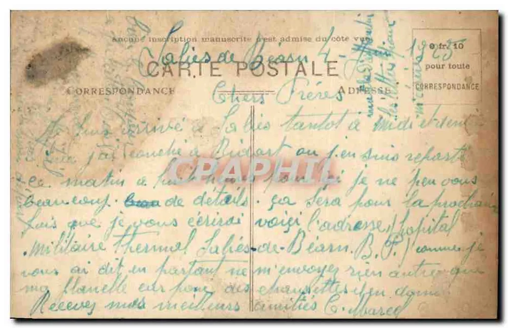 Salies-de-Béarn — L'istituzione Termale — Carrache, editore - Pau - Verso