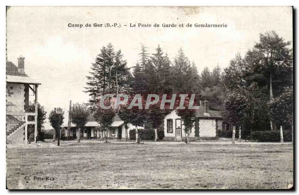 Camp de Ger (B.P.) — Der Wachposten und die Gendarmerie — Cl. Fitte-Rey - Vorderseite