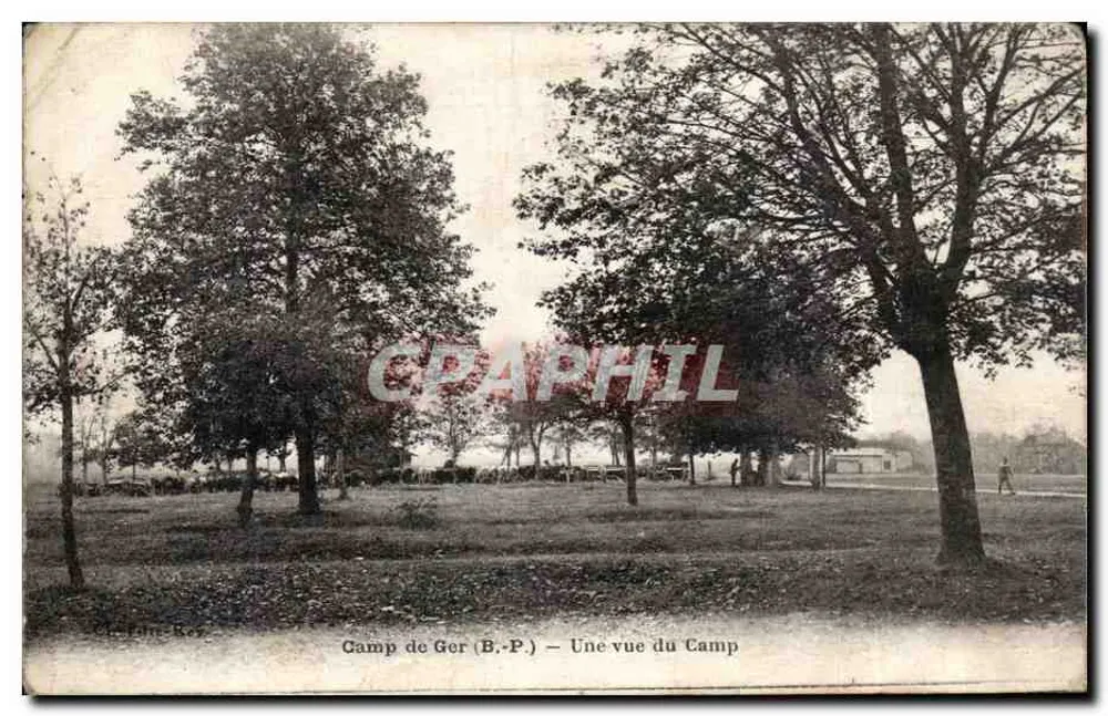 Camp de Ger (B.-P.) — Une vue du Camp — éditeur Ch. Fils-Ros - Frente