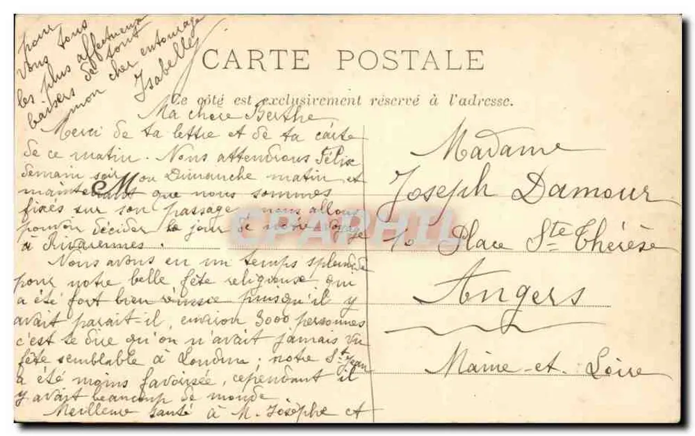 Pau — Igreja de Saint-Martin — Les Pyrénées Illustrées, n°10 - Verso