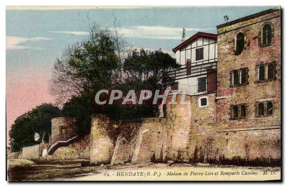 Hendaye (B.P.) - Haus von Pierre Lois und Camino-Wälle - Vorderseite