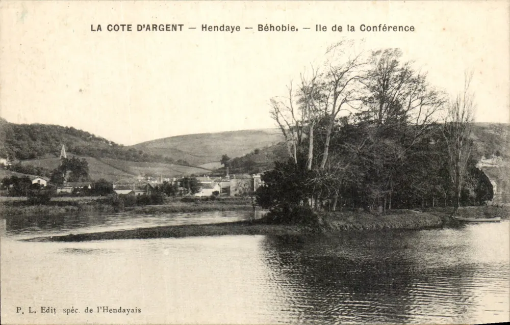A Costa de Prata — Hendaye — Béhobie — Ilha da Conferência — P. L. Edit. espec. do Hendayais - Frente