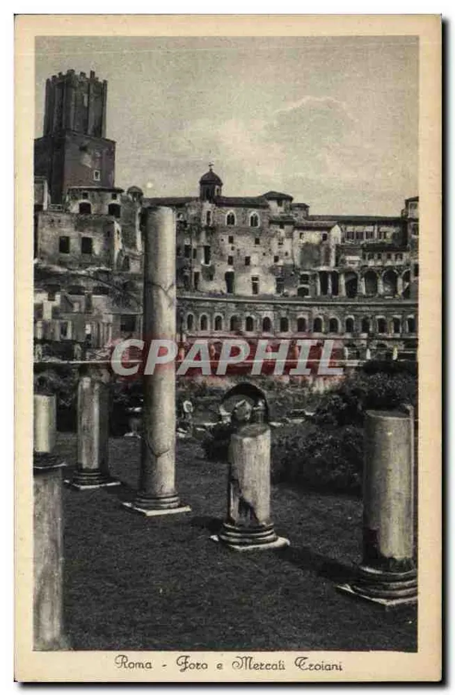Roma - Ruinen des Forums - Foto e Mercati Ezoiani - Vorderseite