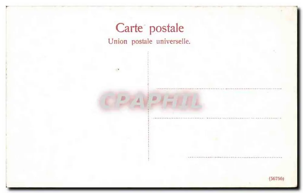 Rom. S. Peter — Place Saint-Pierre — unbekannter Verleger, Seriennummer 3001 - Rückseite