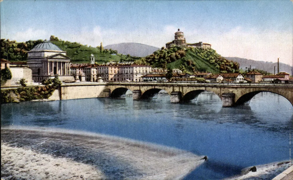 Turin - La Gran Madre di Dio und Monte Capuccini — Ditta Caglioni - Vorderseite