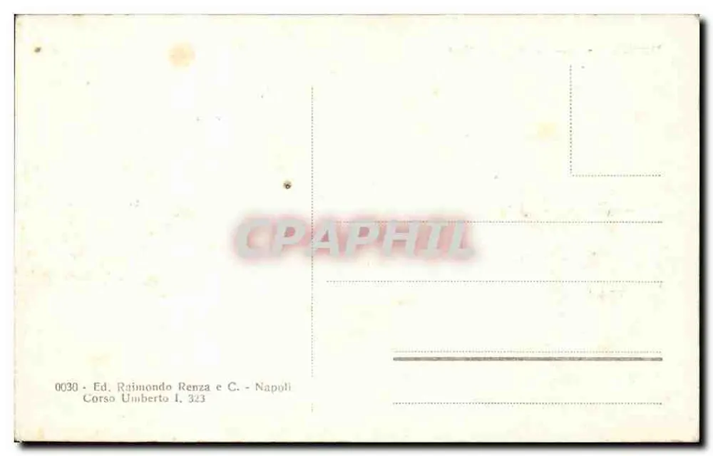 NAPOLI - Veduta da Posillipo — Panoramablick von Posillipo — Ed. Raimondo Renza e C. Nr. 0030 - Rückseite