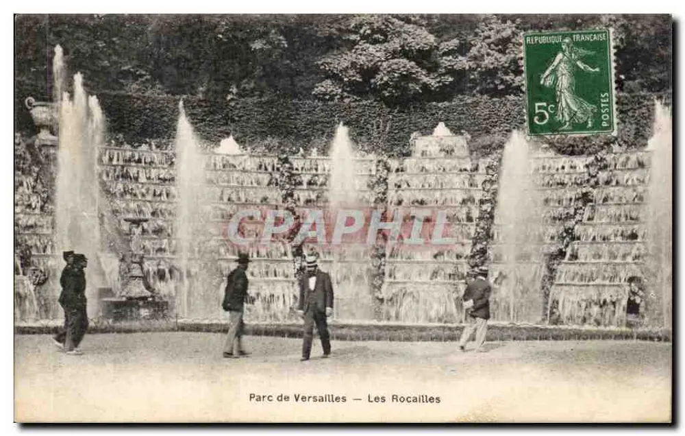 Parque de Versailles — As Rocailles — Sra. Moreau, editor Versailles - Frente