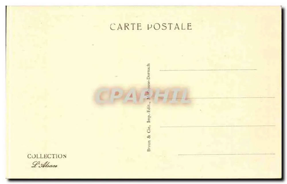 Thann — Interior da catedral — Coleção L'Alsace, n° 407 - Verso