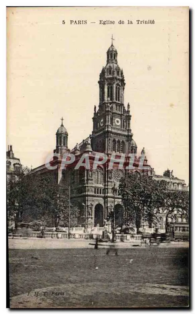 Paris — Igreja da Trindade — J. M. T. Paris - Frente