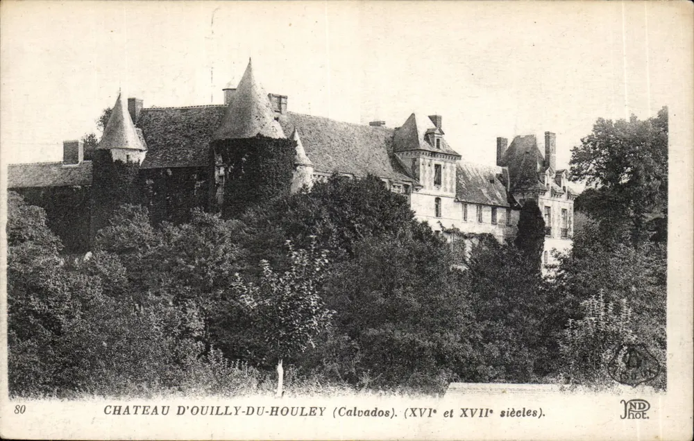 Castelo de Ouilly-du-Houley — Calvados — Séculos XVI e XVII — N.D. Phot. - Frente