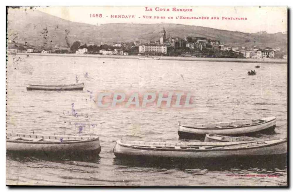 Hendaye - Ansicht vom Embarkationspunkt von Fontanabire — Die Basque Küste, n°1458 - Vorderseite