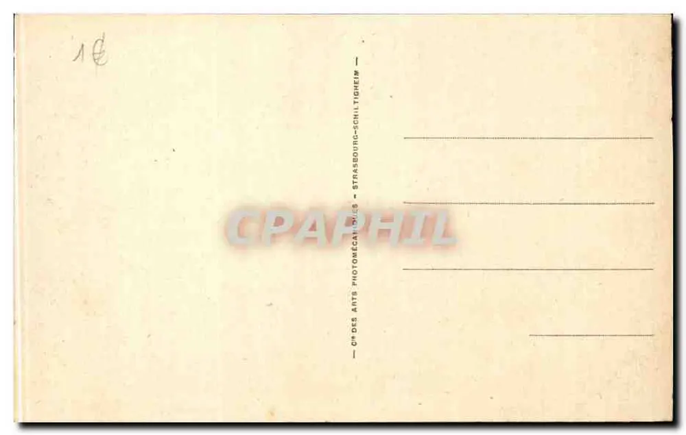 Hendaye — Die Zwillinge und die Klippen — Cie des Arts Photomécaniques Strasbourg-Schiltigheim - Rückseite