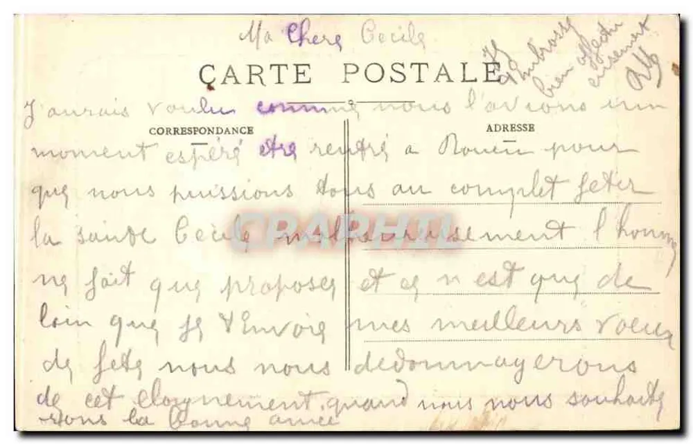 Berg der Damen und Viertel der Chermes — Cambo-les-Bains — Edition Barbé-Larré - Rückseite