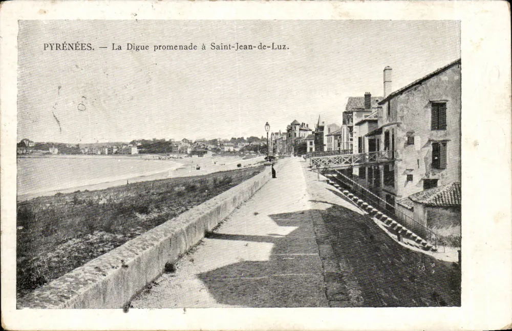 Saint-Jean-de-Luz — A Digue promenade — Editor não identificado, número de série não visível - Frente
