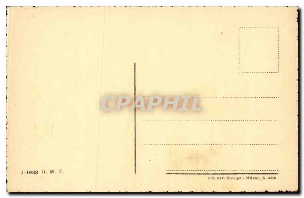 Turin - Caserma Dogali — Verleger G.M.T. Mailand - Rückseite