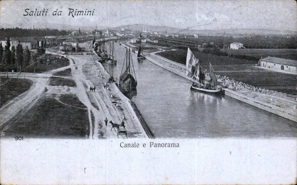Rimini — Kanal und Panorama — Unbekannter Verlag, Nr. 901 - Vorderseite