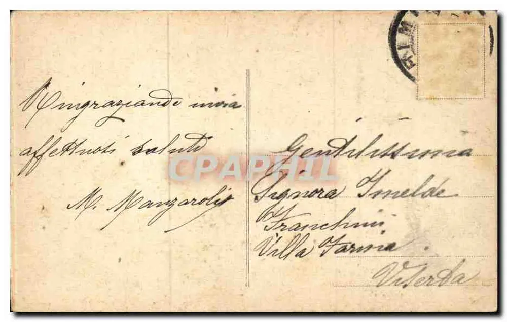 Rimini — Kanal und Panorama — Unbekannter Verlag, Nr. 901 - Rückseite