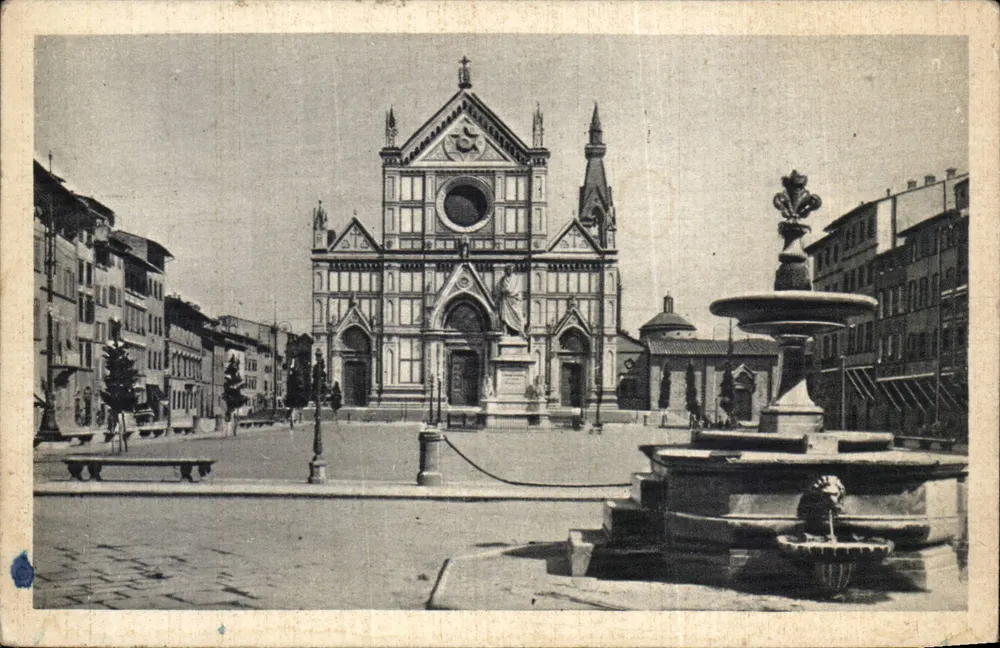 Florenz - Piazza und Kirche S. Croce — Verlag '46.49' - Vorderseite