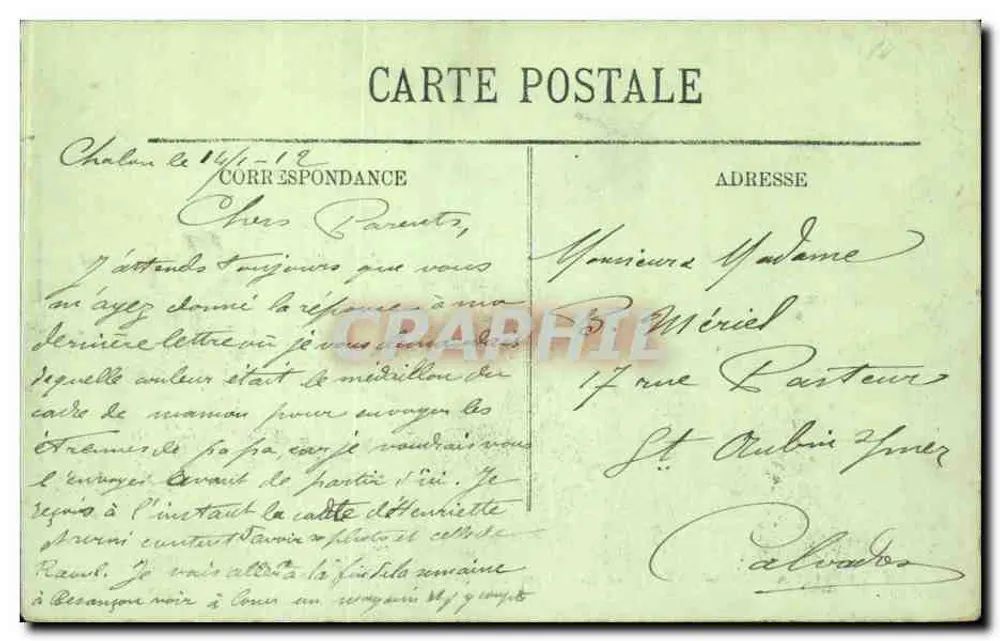 Chalon-sur-Saône — A margem do rio Saône — LL. — Editor: LL. - Verso
