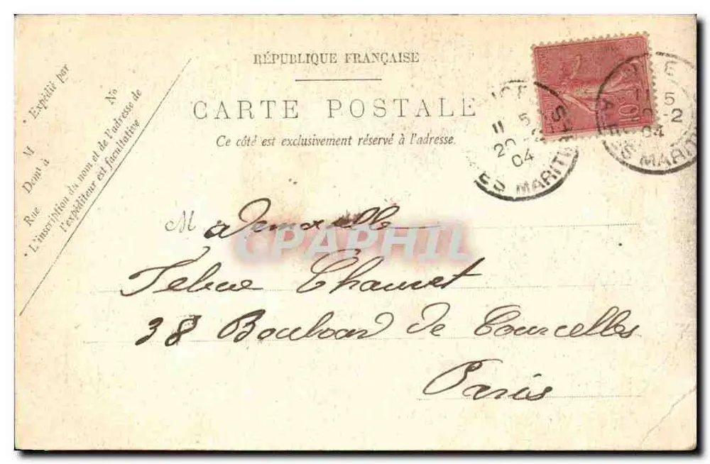 Nice — A Cascata do Castelo — LL. n°273 - Verso
