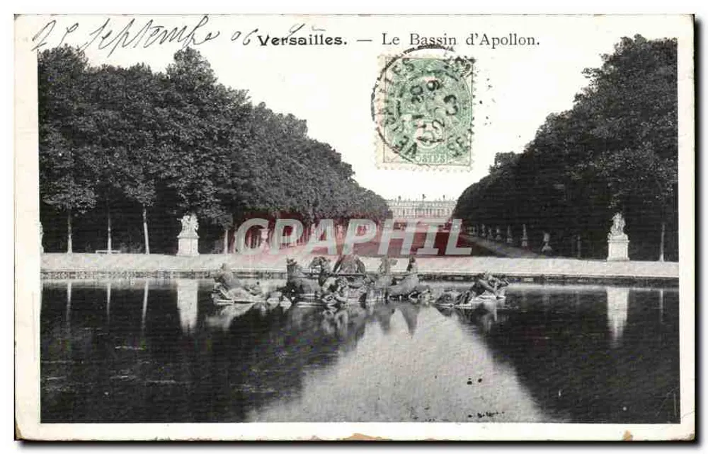 Versalhes — O Bassin d'Apollon — Editor não identificado - Frente