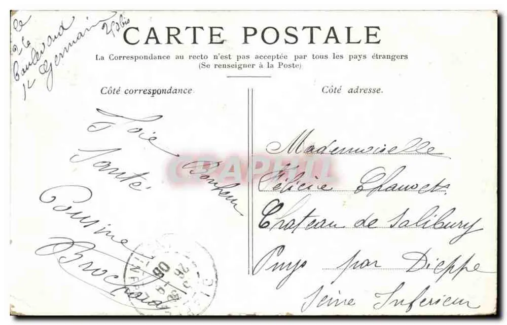 Versalhes — O Bassin d'Apollon — Editor não identificado - Verso