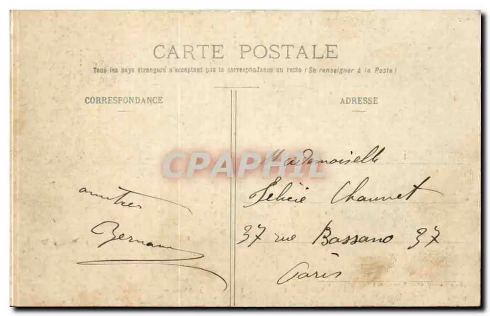 Versailles - Grand Trianon - In den Gärten — Mme Moreau, Verlag, Versailles - Rückseite