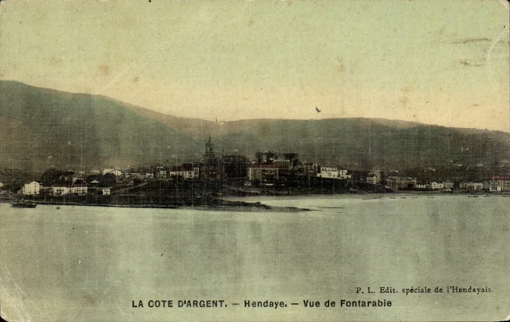 A Costa de Prata — Hendaye — Vista de Fontarable — P. L. Edição especial do Hendayais - Frente