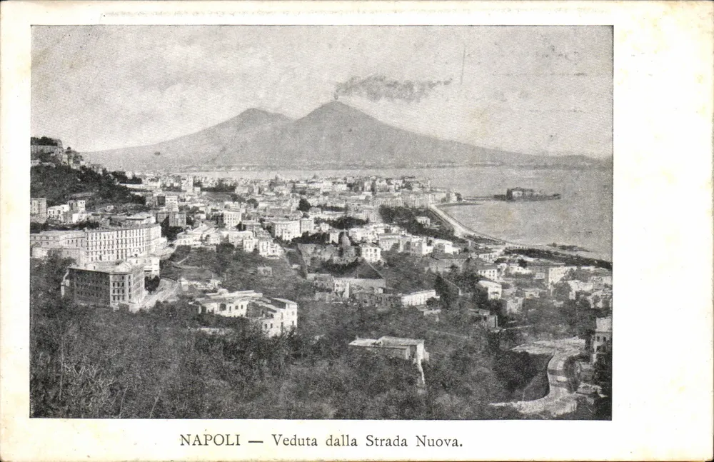 NAPOLI — Ansicht von der Strada Nuova — Verlag Carlo Cotini - Vorderseite