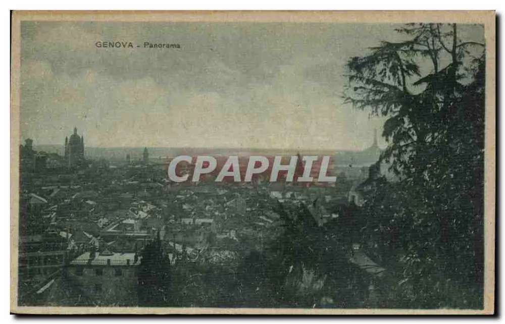 Genua - Panorama — Verlag E. Pavanelli, Nr. 2886 - Vorderseite
