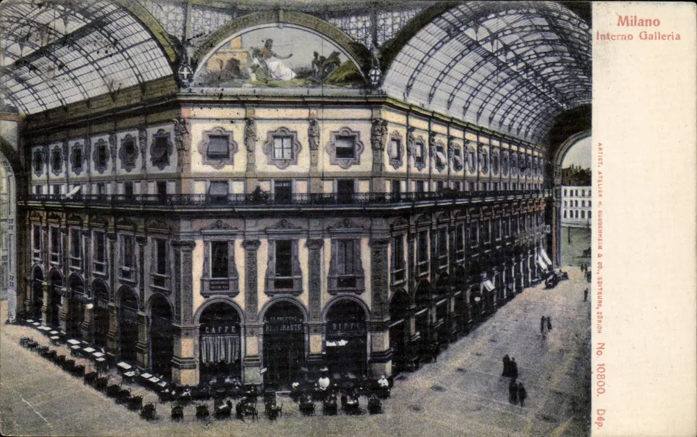 Mailand - Innenansicht der Galleria — Künstler: Attilier & Cie, n° 10800 - Vorderseite