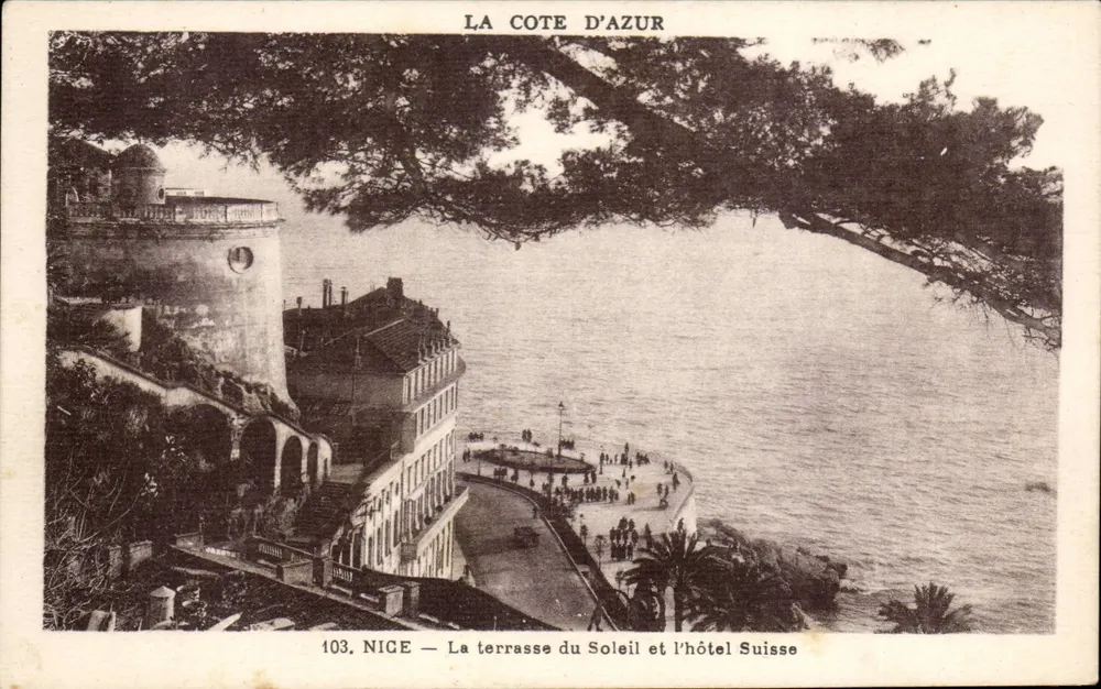Nice — Die Terrasse des Sonnen und das Hotel Suisse — Éditions & Art Munier - Vorderseite