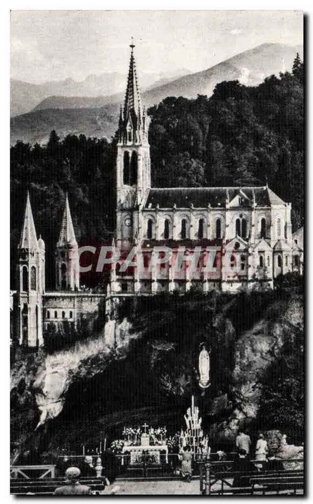 Lourdes — A Basílica e a Gruta — Edição Photo Quinault - Frente