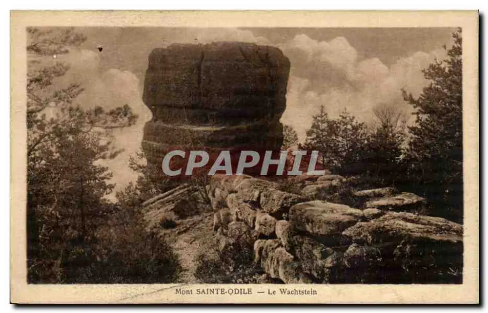Mont Sainte-Odile — O Wachtstein — Félix Luib, edição Strasbourg - Frente
