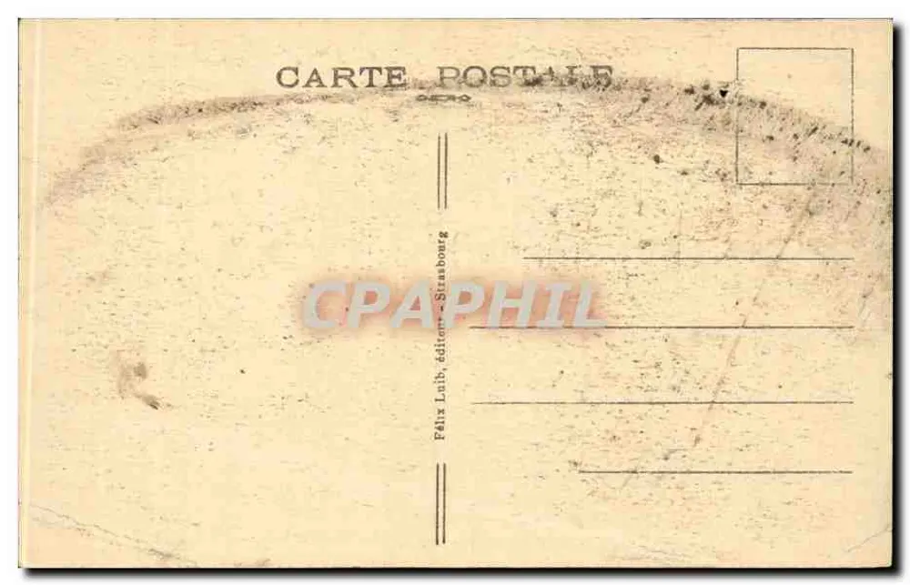 Mont Sainte-Odile — O Wachtstein — Félix Luib, edição Strasbourg - Verso