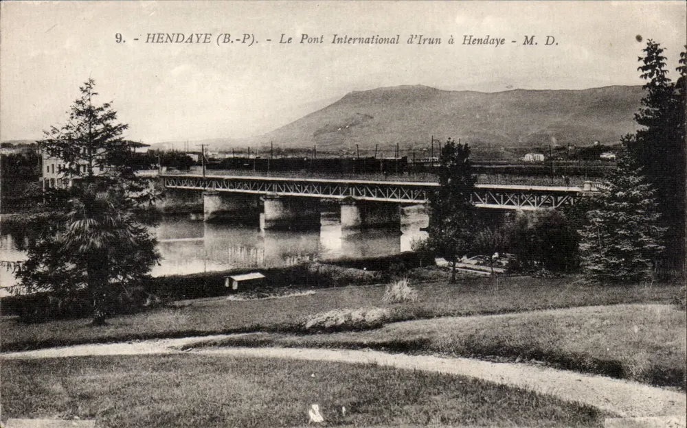 Hendaye (B.-P.) — Der internationale Irun-Brücke in Hendaye — M. D. - Vorderseite