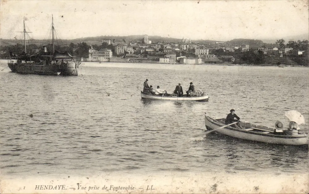 Hendaye — Vista tirada de Fontarabie — LL. - Frente