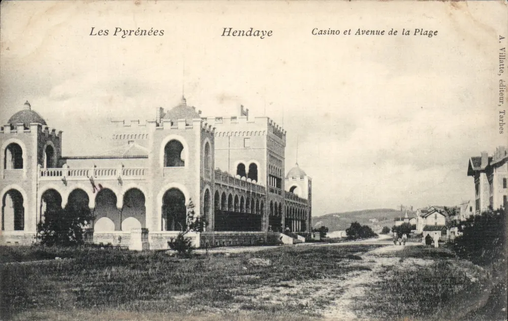 Hendaye — Casino und Avenue de la Plage — A. Villatte, Verlag, Tarbes - Vorderseite